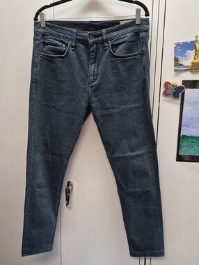 rag & bone Men's Skinny Jeans in Dark Blue